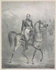 Jezdecký portrét Viléma I. Frederika, nizozemského krále od Monogrammist CM (Nederland)