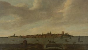 Pohled na Heusden od Monogrammist FK (Noordelijke Nederlanden)