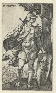 Jupiter IVpidter (název na objektu) Bohové sedící na sedmi planetách (název série) od Monogrammist IB