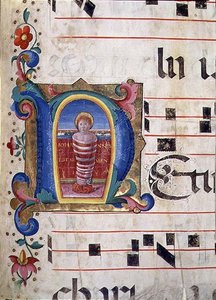Ms 543 f.74r Historická iniciála 