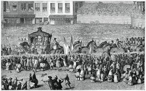 Koňský povoz v průvodu, 1782, 1885.