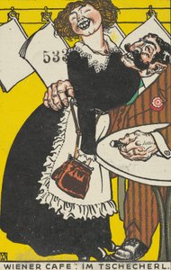 Vídeňská kavárna: V Malé kavárně Vídeňská kavárna: Im Tschecherl, 1911.
