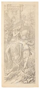 Scéna z pohádky Sedm krkavců a jejich věrná sestra, 1830-1831. od Moritz Ludwig von Schwind