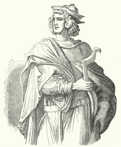 Walther von der Vogelweide, středohornoněmecký lyrický básník (rytina) od Moritz Ludwig von Schwind