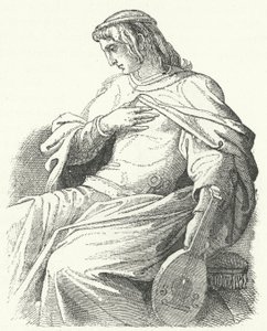Wolfram von Eschenbach, německý rytíř a básník (rytina) od Moritz Ludwig von Schwind