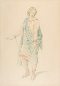 Sopranistka Karoline Hetzenecker v roli Sesta v La Clemenza di Tito ..., ca. 1848. od Moritz Ludwig von Schwind