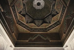 Kasbah of Thamiel glaoui, detail stropu (keramika) od Moroccan School