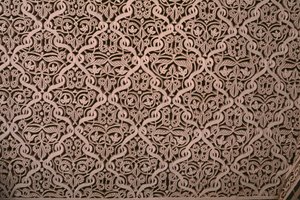 Kasba Thamiel glaoui, štuk, detail (keramika)
