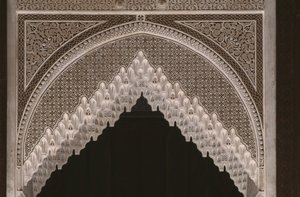 Kasbah of Thamiel glaoui, štuk, detail (keramika)