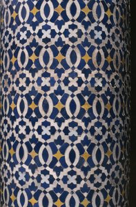 Kasba Thamiel glaoui, dlaždice zellij, detail (keramika)