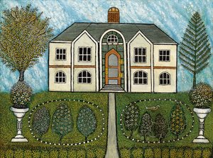 Domov s vodními fontánami od Morris Hirshfield