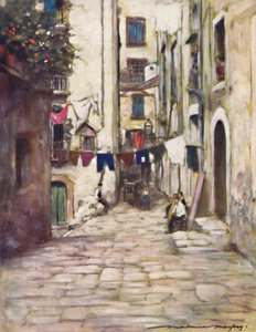 Ulice v Neapoli, 1903 od Mortimer L Menpes