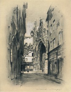 Katedrála v Lillebonne, 1903 od Mortimer L Menpes