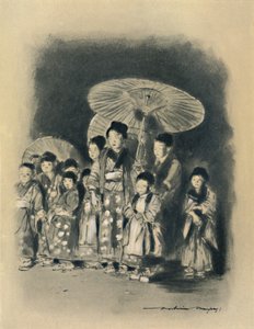 „Děti sledují hru“, 1903 od Mortimer L Menpes