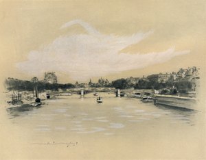 „Seina v Paříži“, 1903 od Mortimer L Menpes