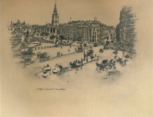 "Trafalgar Square", 1903 od Mortimer L Menpes