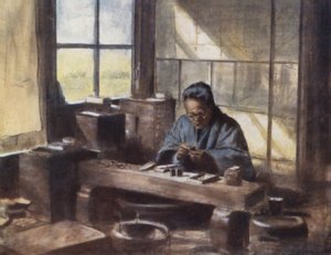 Dělník z Cloisonne od Mortimer Ludington Menpes