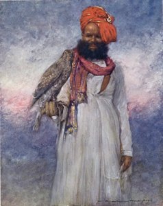A Hawksmen of Rajgarh (Color Litho) od Mortimer Ludington Menpes