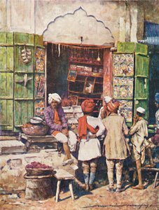 Populární stánek, 1905 od Mortimer Ludington Menpes