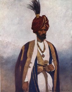 Voják Jeho Výsosti Dogra Sowar (barva lito) od Mortimer Ludington Menpes
