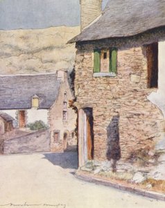 V Rochefort-en-Terre (barevná litografie) od Mortimer Ludington Menpes