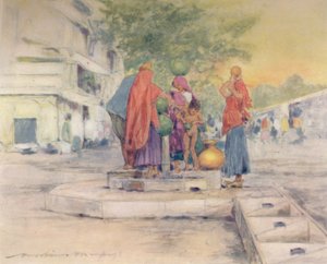 U fontány, Jeypore, 1905 od Mortimer Ludington Menpes