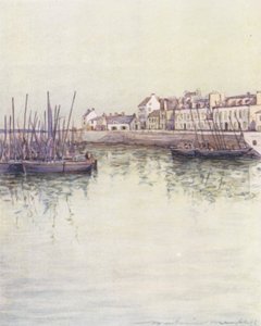 Přístav Concarneau (barevná litografie) od Mortimer Ludington Menpes