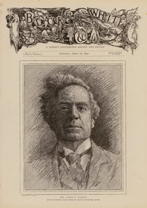John Lawrence Toole, anglický herec (rytina) od Mortimer Ludington Menpes