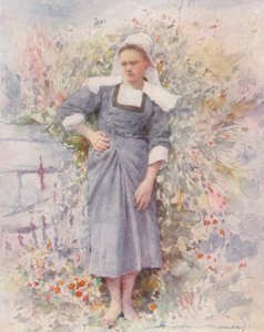 La Petite Marie (barevná litografie) od Mortimer Ludington Menpes