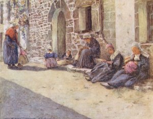 Mid-day (barevná litografie) od Mortimer Ludington Menpes