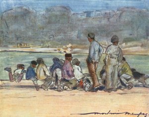 Rybník u Tuileries od Mortimer Ludington Menpes