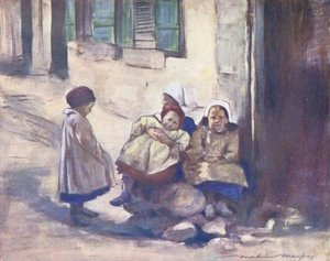 Děti světa: (barevná litografie) od Mortimer Ludington Menpes