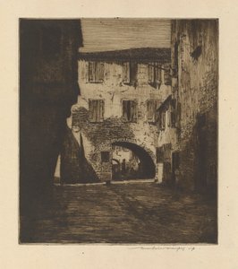 Ve vedlejší ulici, Chioggia od Mortimer Menpes