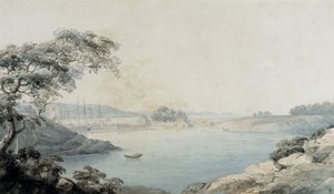 Port Penrhyn (akvarel a tužka na papíře)