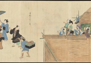 Ilustrace výroby čaje Uji od Motonari Sait?