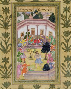 Vyrušení ze strany šílence na společenském setkání, z alba Small Clive Album (neprůhledné wc na papíře) od Mughal School
