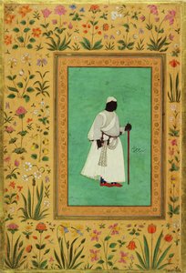 Malik Ambar (1548-1626) z Ahmadnageru, kolem 1605-27 od Mughal School