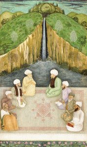 Mudrci v náboženské diskusi, c.1680 od Mughal School