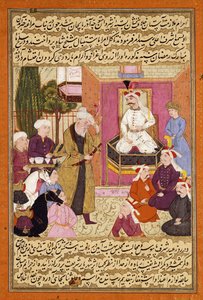 Shah "Abbas en Route mezi Sherwanem a Ázerbájdžánem, příjem Sher Shah, kolem 1688