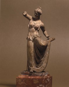 Mykénská civilizace: Tanagra tanečnice, 3. století před naším letopočtem, Museo della Scala, Milán