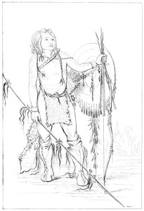 Náčelník komančů, velká komančská vesnice, 1841. od Myers and Co