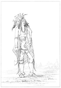 Iroquois statečný, 1841. od Myers and Co