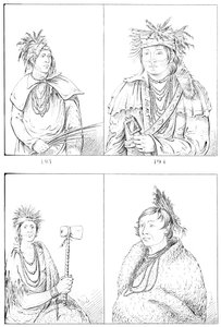 Peorias a Piankashaws, 1841. od Myers and Co