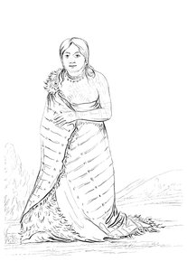Čistá fontána, manželka náčelníka kmene Ponca, 1841.