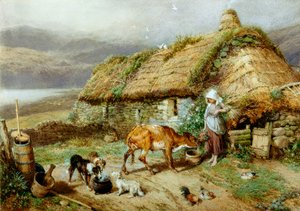 A Highland Bothy (čb a čb na papíře)