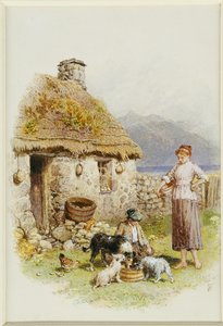 Chata na Vysočině od Myles Birket Foster