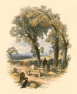Scéna na hřbitově od Myles Birket Foster