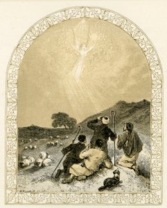 Anděl se zjevuje pastýřům - Bible od Myles Birket Foster
