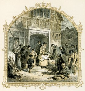 Alžbětinská vánoční scéna od Myles Birket Foster