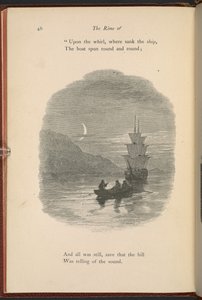 Ilustrace na straně 46 z „Rima starověkého námořníka“ od Samuela Taylora Coleridge od Myles Birket Foster